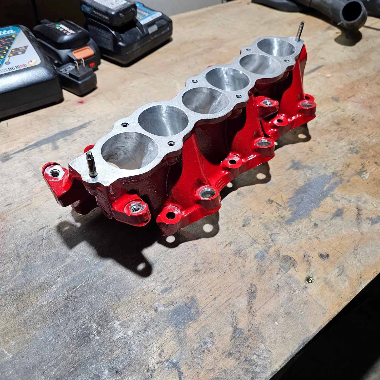 VQ35DE Ported, Polished, and Ceramic Coated Lower Manifold