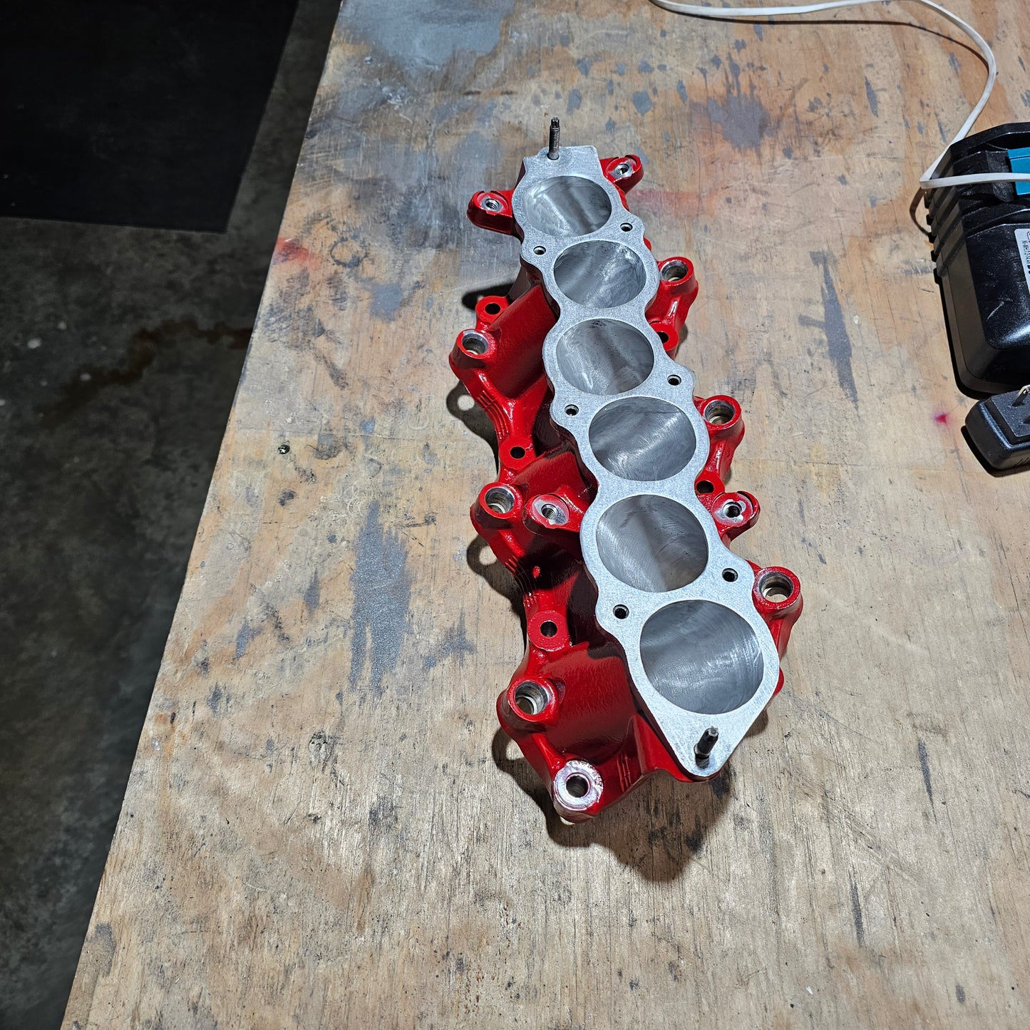 VQ35DE Ported, Polished, and Ceramic Coated Lower Manifold