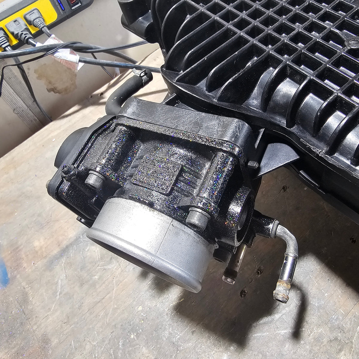 Ported and ceramic painted VQ35HR and VQ37VHR throttle bodies for G37 and 370Z