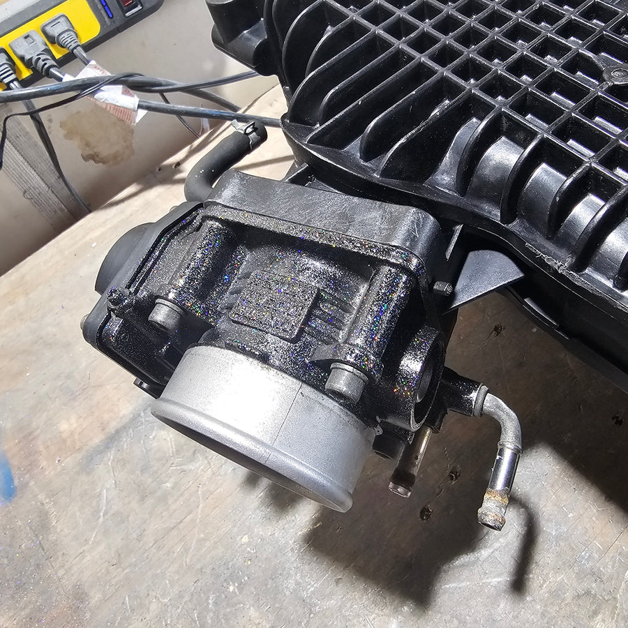 Ported and ceramic painted VQ35HR and VQ37VHR throttle bodies for G37 and 370Z