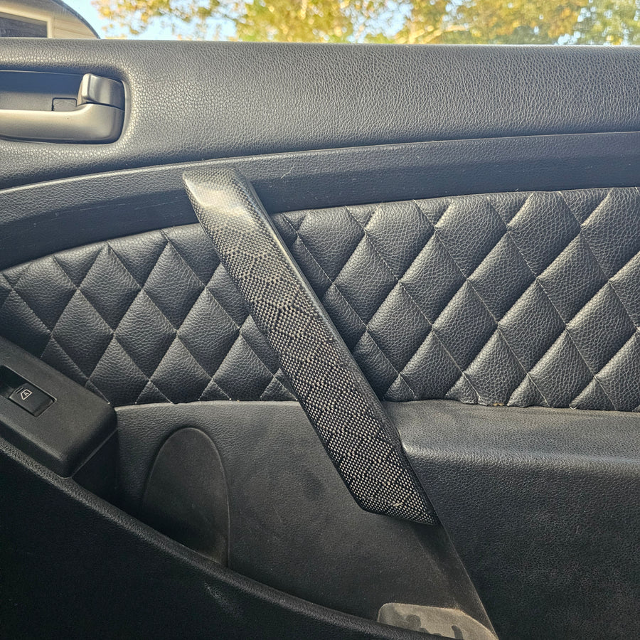 Carbon fiber door pull handles for 2003-2004 Infiniti G35 Coupe